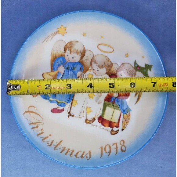 HUMMEL '78 Birthday Plate Christmas Gift 7.25''D Heavenly Trio by Sister Berta - Picture 12 of 12
